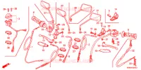 LEVIER DE GUIDON   CABLE   COMMODO pour Honda CG 150 TITAN ARRANQUE ELÉCTRICO, DISCO DE FRENO DELANTERO 2LA de 2008