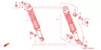 AMORTISSEUR ARRIERE pour Honda CG 150 CARGO JOB de 2005