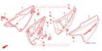 COUVERCLES LATERAUX (1) pour Honda CG 150 CARGO JOB de 2006