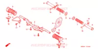 REPOSE PIED (1) pour Honda CG 150 TITAN KICK de 2007