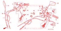 COMMODOS   POIGNEES pour Honda REBEL 250 de 2001