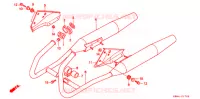 SILENCIEUX D'ECHAPPEMENT pour Honda REBEL 250 de 2001