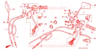 COMMODOS   POIGNEES pour Honda REBEL 250 de 2002