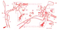 COMMODOS   POIGNEES pour Honda REBEL 250 2 TONE de 1999