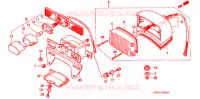 FEU ARRIERE pour Honda REBEL 250 2 TONE de 1999