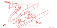 SILENCIEUX D'ECHAPPEMENT pour Honda REBEL 250 2 TONE de 1999