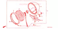 PHARE (1) pour Honda REBEL 250 2 TONE de 2000