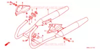 SILENCIEUX D'ECHAPPEMENT pour Honda REBEL 250 2 TONE de 2000