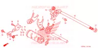 BARILLET DE SELECTION pour Honda REBEL 250 de 2009