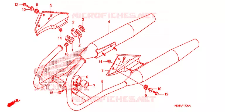 SILENCIEUX D'ECHAPPEMENT Honda MOTO 250 REBEL 2009  CMX250C9_A