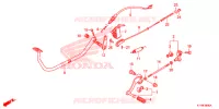 PEDALE pour Honda REBEL 250 de 2014