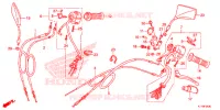 LEVIER DE GUIDON   CABLE   COMMODO pour Honda REBEL 250 de 2014