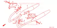 SILENCIEUX D'ECHAPPEMENT pour Honda REBEL 250 de 1996