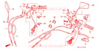 COMMODOS   POIGNEES pour Honda REBEL 250 de 2000