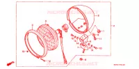 PHARE (1) pour Honda REBEL 250 de 2000