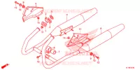 SILENCIEUX D'ECHAPPEMENT pour Honda REBEL 250 de 2015