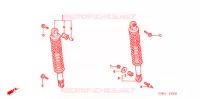 AMORTISSEUR ARRIERE pour Honda FUSION 250 TYPE X de 2004