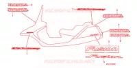 AUTOCOLLANTS pour Honda FUSION 250 TYPE X de 2004
