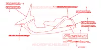AUTOCOLLANTS pour Honda FUSION 250 SPECIAL EDITION de 2005