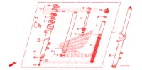 FOURCHE pour Honda CBF 1000 F ABS de 2010