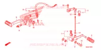 PEDALE pour Honda CBF 1000 F ABS de 2010