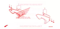 COUVERCLES LATERAUX pour Honda CBF 600 FAIRING ABS de 2010