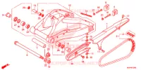 BRAS OSCILLANT pour Honda CBR 1000 RR ABS RED de 2012