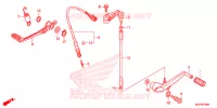 PEDALE pour Honda CBR 1000 RR ABS RED de 2012
