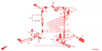 PEDALE pour Honda CBR 500 R ABS de 2017