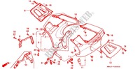 CARENAGES INFERIEUR pour Honda CBR 600 F de 1987