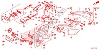 GARDE BOUE ARRIERE   ECLAIRAGE DE PLAQUE pour Honda CBR 600 RR ABS RED de 2018
