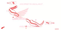 GUIDON   TE DE FOURCHE pour Honda AFRICA TWIN 1000 DCT RED de 2016