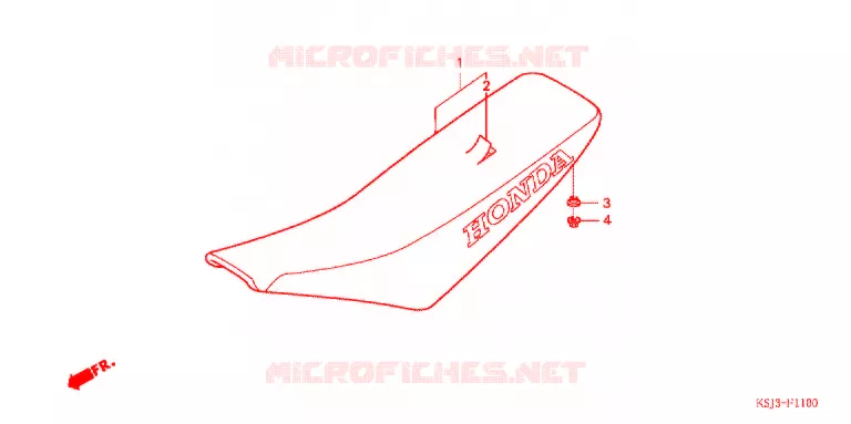SELLE Honda MOTO 100 CRF 2004  CRF100F4
