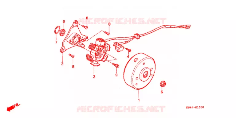 ALTERNATEUR (CRF100F) Honda MOTO 100 CRF 2005  CRF100F5