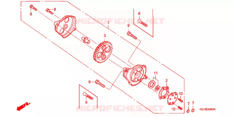 POMPE A HUILE Honda MOTO 100 CRF 2006  CRF100F6