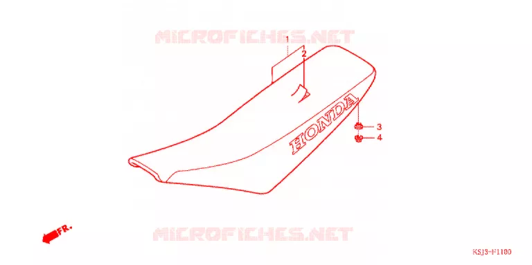 SELLE Honda MOTO 100 CRF 2006  CRF100F6
