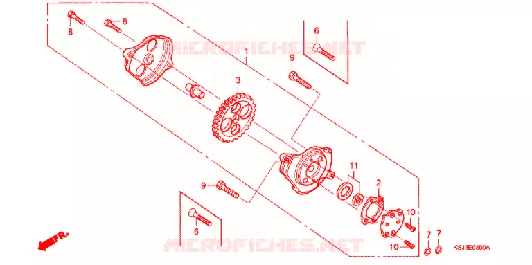 POMPE A HUILE Honda MOTO 100 CRF 2006  CRF100F6