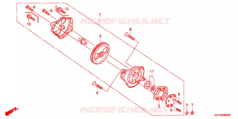 POMPE A HUILE Honda MOTO 100 CRF 2006  CRF100F6