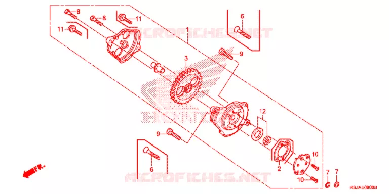 POMPE A HUILE Honda MOTO 100 CRF 2008  CRF100F8