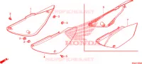 COUVERCLES LATERAUX pour Honda CRF 100 de 2010