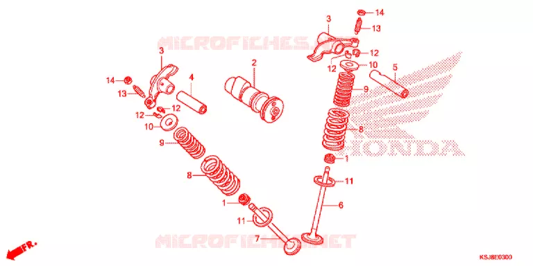ARBRE A CAMES - SOUPAPE Honda MOTO 100 CRF 2012  CRF100FC