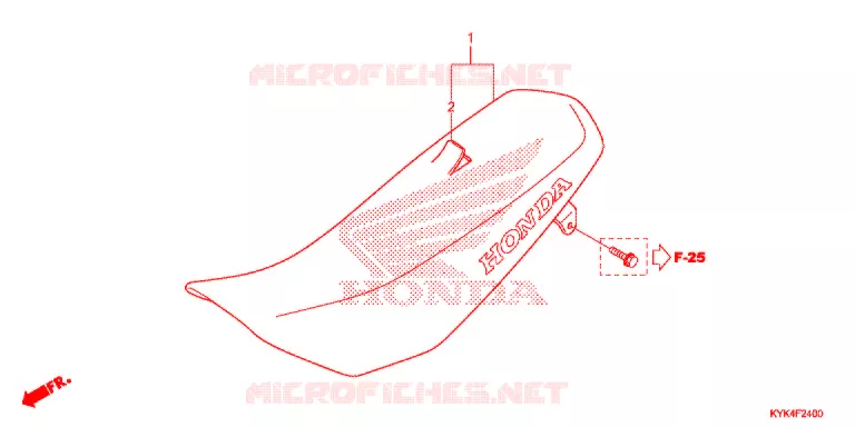 SELLE Honda MOTO 110 CRF 2013  CRF110FD