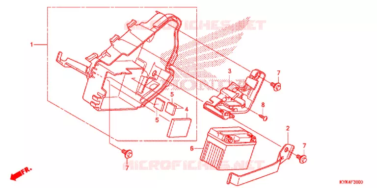 BATTERIE Honda MOTO 110 CRF 2017  CRF110FH