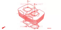 CYLINDRE pour Honda REBEL 250 de 2007