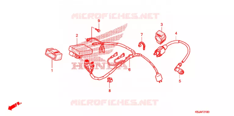 FAISCEAU DES FILS Honda MOTO 100 CRF 2009  CRF100F9