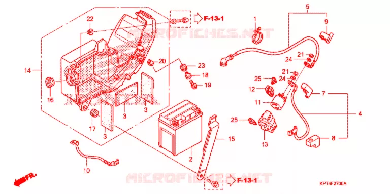 BATTERIE Honda MOTO 150 CRF 2007  CRF150F7