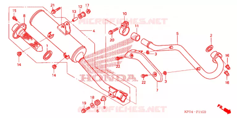 SILENCIEUX D'ECHAPPEMENT Honda MOTO 230 CRF 2007  CRF230F7