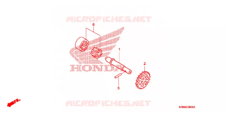 POMPE A HUILE Honda MOTO 250 CRF 2004  CRF250R4