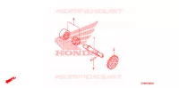 POMPE A HUILE pour Honda CRF 250 R RED de 2008