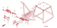 BEQUILLE   REPOSE PIEDS pour Honda CRF 250 R de 2012